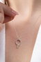 Heliophilia Silver Collar de Plata Esterlina 925 con Circonio